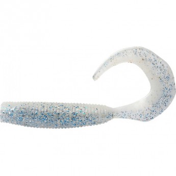 Приманка DAIWA Bait junkie 4" grub white wash glow Приманка DAIWA Bait junkie 4" grub white wash glow